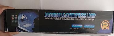 elektron divar saat: Avtomobil üçün LED atmosfer (vp aktivdi) işıqlandırma dəsti 🌈 7 rəng — 4
