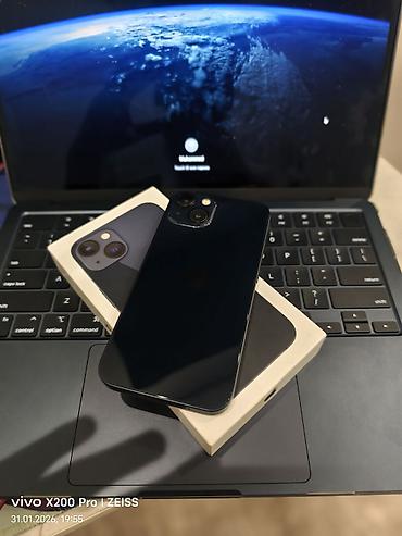 Apple iPhone: IPhone 13, Б/у, 128 ГБ, Черный, Коробка, 90 % — 1