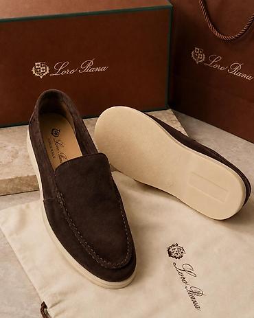 mavi mokasinlər: Loro Piana Summer Walk mokasinləri - Material: Zərif süet (üst — 2