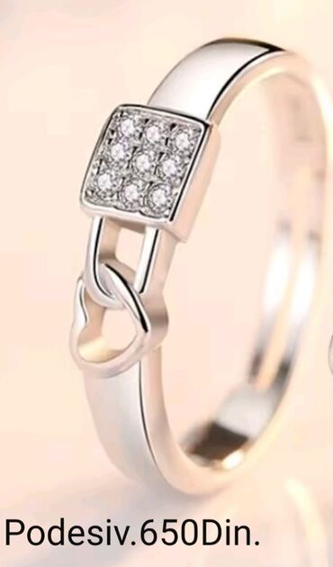 Prstenje: Ženski prsten, Materijal: Cirkon — 9