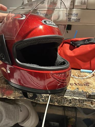 moto nomre: Motosiklet kaskı – “SAFE” brendi, tam üzlü model - Rəng: metalik — 3