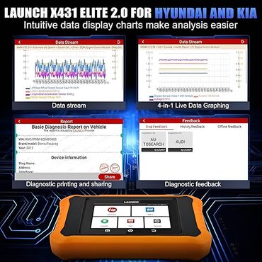 Alati za automobile: Novo - Launch Creader Elite V2.0 OBD2 Kia, Hyundai, Genesis Potpuna — 11
