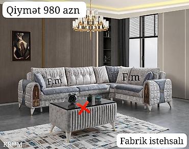 embawood kunc divanlar: Künc divan dəsti – Fabrik istehsalı Qiymət: 980 AZN - L‑şəkilli künc — 1