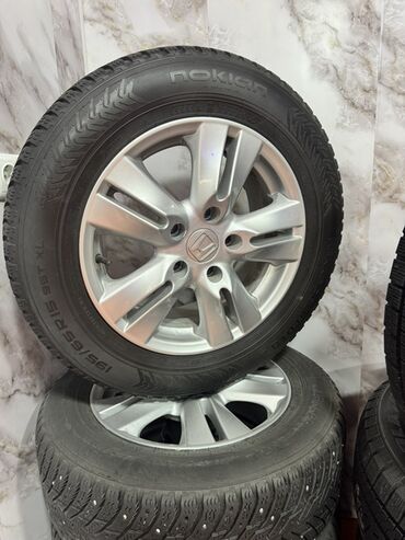 кованные диски: Дөңгөлөктөр монтажда 195 / 65 / R 15, Winter stud, Комплект, Жеңил унаалар, Куйма