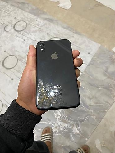 IPhone Xr, Б/у, 64 ГБ, Черный, Чехол, 100 %