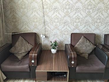 divan alan: Qonaq otağı dəsti – divan + 2 kreslo + orta stol - Rəng: tünd — 2