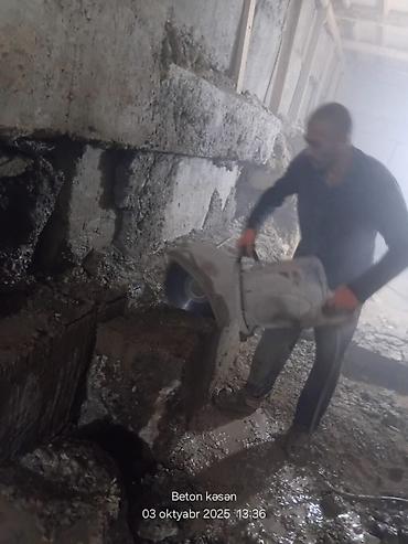 daye iş: Beton kəsmə xidməti - Dəqiq və sürətli beton kəsmə: divar, döşəmə — 1