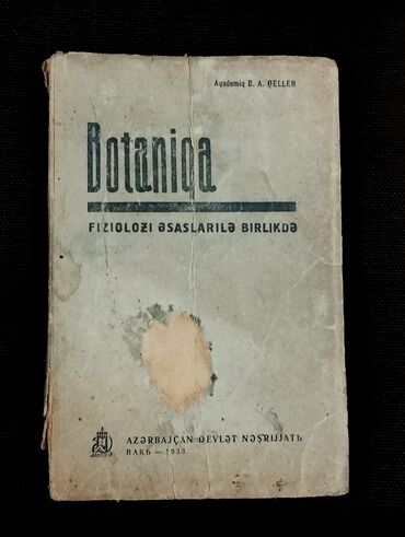 halqa ile qarin eritmek: *1934* cü il. "" Botanika "". Azərnəşr. Latın qrafikası ilə. Tiraj