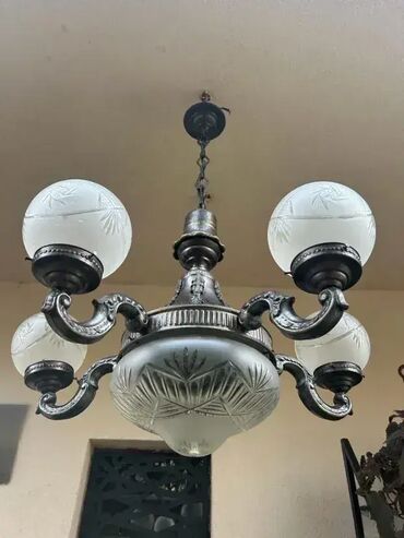 Ostali stilski nameštaj: Stari secesijski salonski luster Stari salonski luster U odličnom — 4