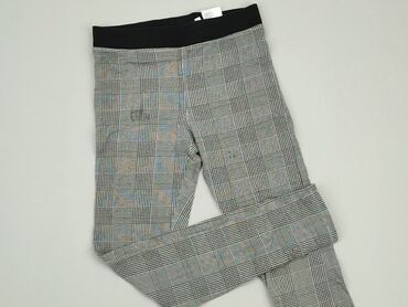 spodnie w kratę dla dziewczynki: Legginsy dziecięce, H&M, 12 lat, 146/152, stan - Bardzo dobry