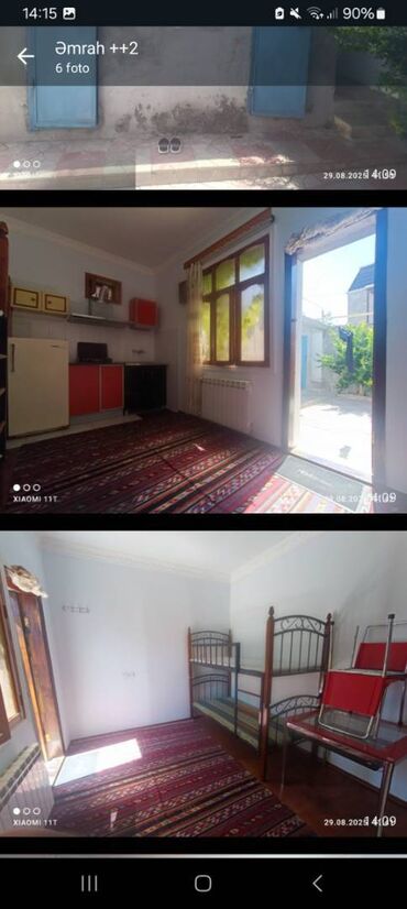 частные дома в баку: 14 м², 1 комната, Электричество, Канализация, Комби