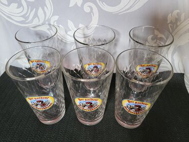Čaše: Case nove za vino,zlatni Sachsenhauser Nemacke 80te. Retke case,sve — 7