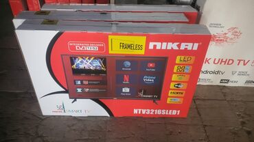 tv camera samsung: Yeni Televizor Nikai 32" HD (1366x768), Ödənişli çatdırılma