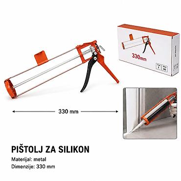 parkside silikon: KMT Aluminijumska drška plastični pištolj za silikon 9364525 Precizan — 1