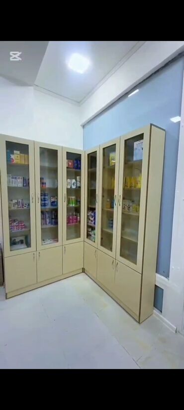 Rəf vitrinləri: Aptek avadanlıqları və tam komplekt rəf-sistemləri - Məhsul: Aptek — 10