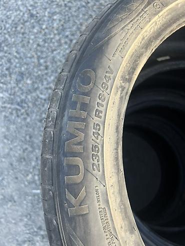 w210 55: Шины 235 / 45 / R 18, Лето, Б/у, Комплект, Легковые, Корея, Kumho — 1