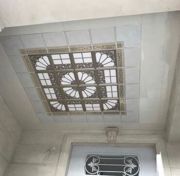 Təmir və tikinti: Dekorativ tavan paneli – vitraj effektli - Material: keramika/plikə