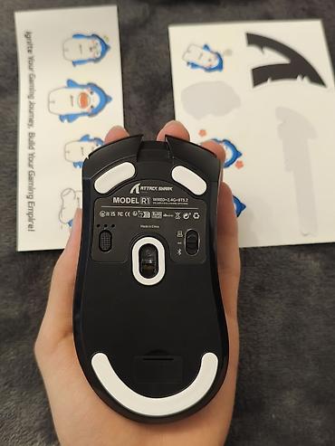 ipad min 5: Attack Shark Model R1 oyun siçanı - Üç rejim: kabel (USB‑C), 2.4 GHz — 3