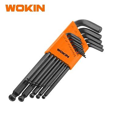 dav: WOKIN 13 Parça Yuvarlaq Başlı Allen Açar Dəsti (SAE – düym ölçülü) — 1
