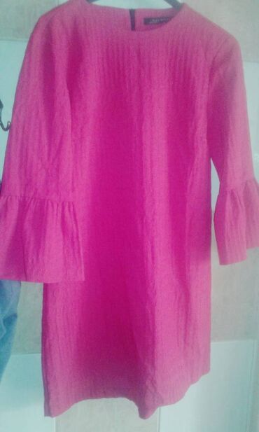 haljine od plisa slike: A-Dress M (EU 38), color - Pink, Oversize, Short sleeves