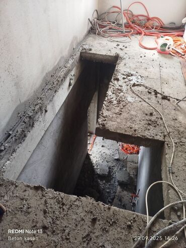 Beton işləri: Beton kəsmə beton deşmə xidməti Karot - HILTI DD 200 / 350 ilə 25 ° — 14