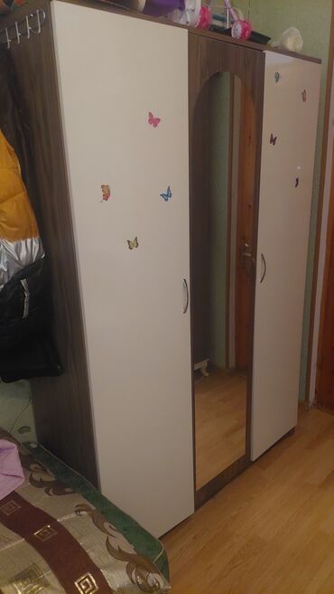 damla mebel фото: Гардеробный шкаф, Б/у, 3 двери, Купе, Прямой шкаф, Турция