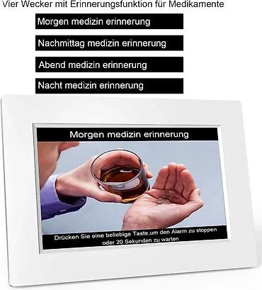 Satovi za kuću: Digitalni kalendar/časovnik sa velikim prikazom – nemački jezik — 3