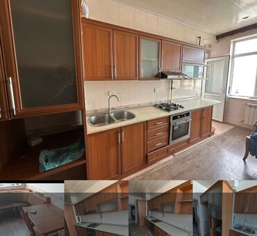 Tumbalar: Metbex mebeli. Ölçü 4.50. Elave olaraq moyka, aspitator, bahalı qaz