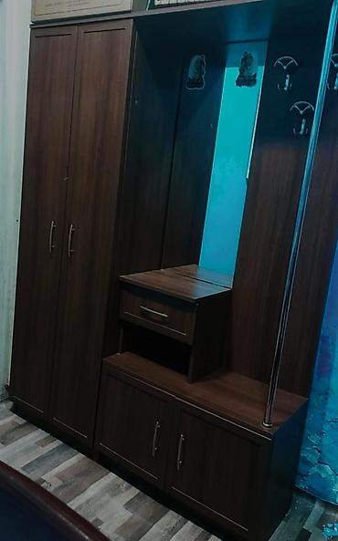 Dəhliz dolabları: Xol üçün çoxfunksiyalı dəhliz mebeli dəsti - Rəng: tünd qoz - — 3