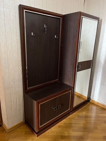 тканевый шкаф для одежды: Шкаф в прихожей, Б/у, 1 дверь, Распашной, Прямой шкаф