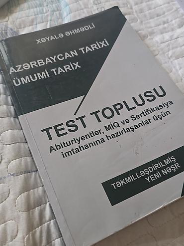 Kitablar və jurnallar: Xəyala Əhmədlinin “Azərbaycan tarixi • Ümumi tarix – Test Toplusu” — 1