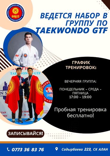курсы тренера тренажерного зала: Набор в группу по таэквондо GTF - Направление: Taekwondo GTF (Global