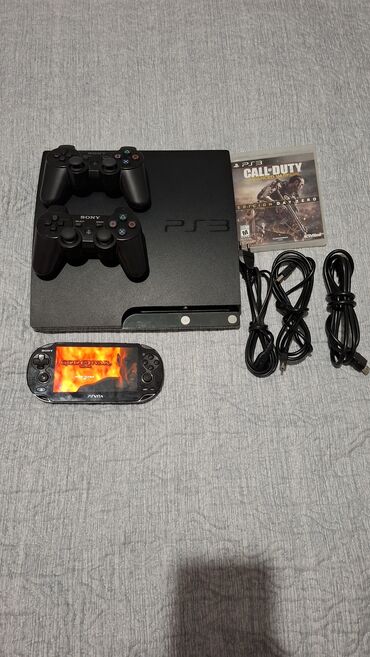 PS3 (Sony PlayStation 3): Ps3 silim yaxşı vəziyyətdə. Vita əlavə ödənişlə verilir. Ps3 500gb — 1