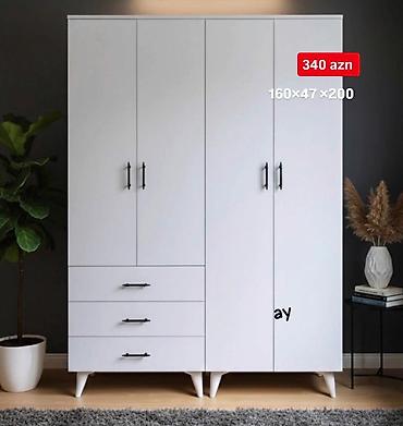 *4Qapılı Dolab* – Sifarişlə Hazırlanır Ölçü: 160 × 47 × 200 Rəng