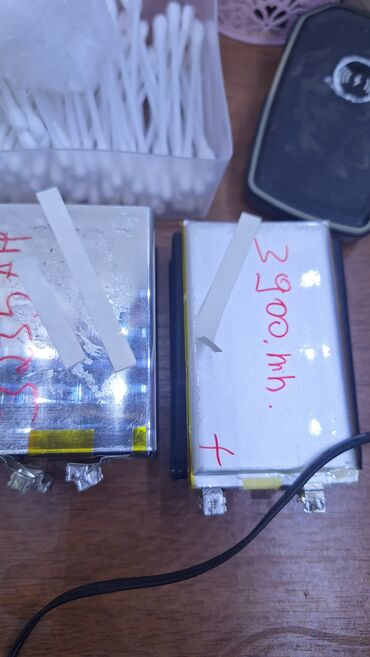 Akkumulyatorlar: Məhsul: 18650 tipli Li‑ion elementlər (fərdi ölçülmüş tutum — 6