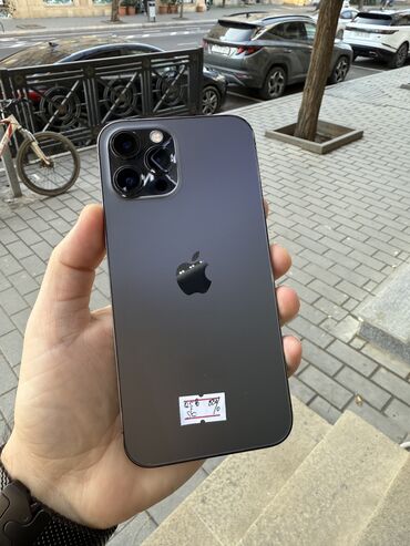 Apple iPhone: IPhone 12 Pro Max, 256 GB, Qara, Zəmanət, Face ID