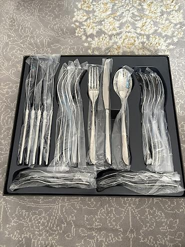 Süfrə ləvazimatları: Sambonet İtalya orjinal 6 neferlik set Paslanmayan Polad. heç — 2