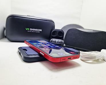 Apple iPhone: IPhone 12, Б/у, 128 ГБ, Красный, Наушники, 100 % — 14