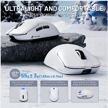 Компьютерные мышки: Игровая мышь Attack Shark X8 Ultimate ATTACK SHARK X8 Ultra 8KHz — — 9