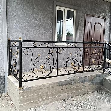Изготовление перил: Изготовление перил Материал: Кованное железо, Наружные, Бесплатный замер — 109