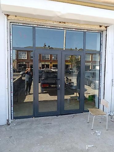 aluminium qapi pencere: Obyekt və qaraj üçün əl qapısı və jalüz qapılar - Təyinat: mağaza — 5
