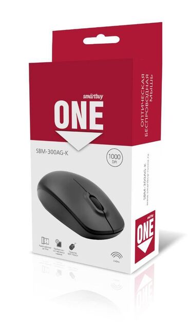 компьютерные мыши qilive: Мышь беспроводная оптическая Smartbuy ONE 300AG-K Самая бюджетная