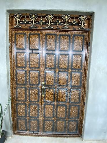 qapi demir qapi seyf qapi: İkiqat metall qapı dəsti Ölçü(227sm-137) - Material: qalın — 1