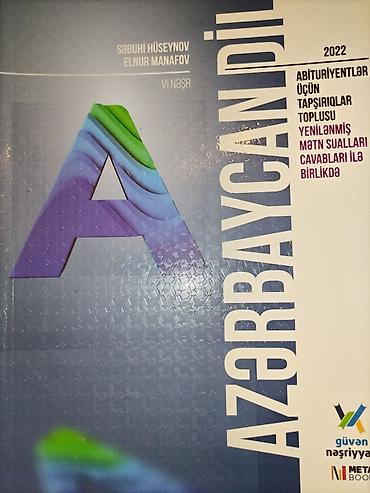 Testlər: Məhsul: “Azərbaycan dili – Abituriyentlər üçün tapşırıqlar toplusu” — 1