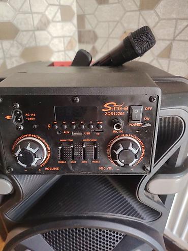 karaoke ses sistemi: Karaoke partnyoru – Sing-e ZQS12205 portativ səs sistemi - İki böyük — 3