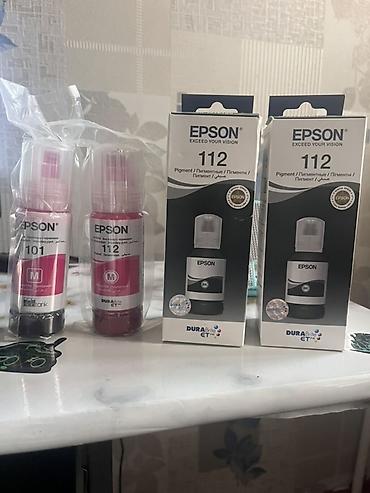 ev qizdirici: Məhsul: Epson orijinal mürəkkəb butulkaları - Modellər: Epson 101 — 1