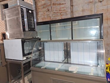 Digər restoran, kafe avadanlığı: Yeni konveksion Soba, mayalandirma sobasi, vitrin soyuducu, nerj masa