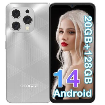 s 22 цена в бишкеке: DOOGEE, N55, Колдонулган, 128 ГБ, түсү - Күмүш, 2 SIM