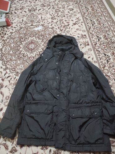 длинная кожаная куртка: Куртка XL (EU 42), цвет - Черный