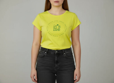 obcisły t shirt: Beloved, T-shirt damski, rozmiar XL